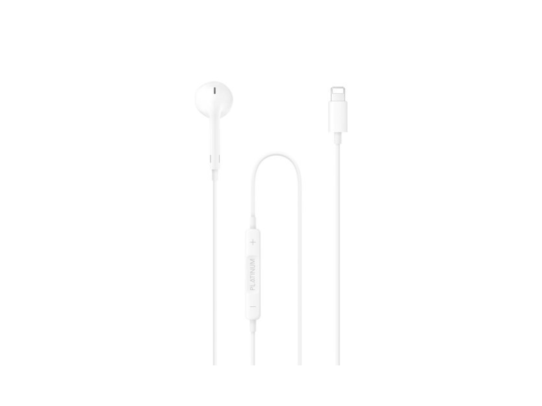 Platinum VITAL Series Lightning Stereo Earphone - White Platinum VITAL Series Lightning Stereo Earphone - White